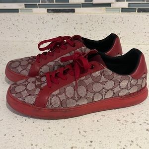 Coach Men’s Clip Low sneaker Burgundy